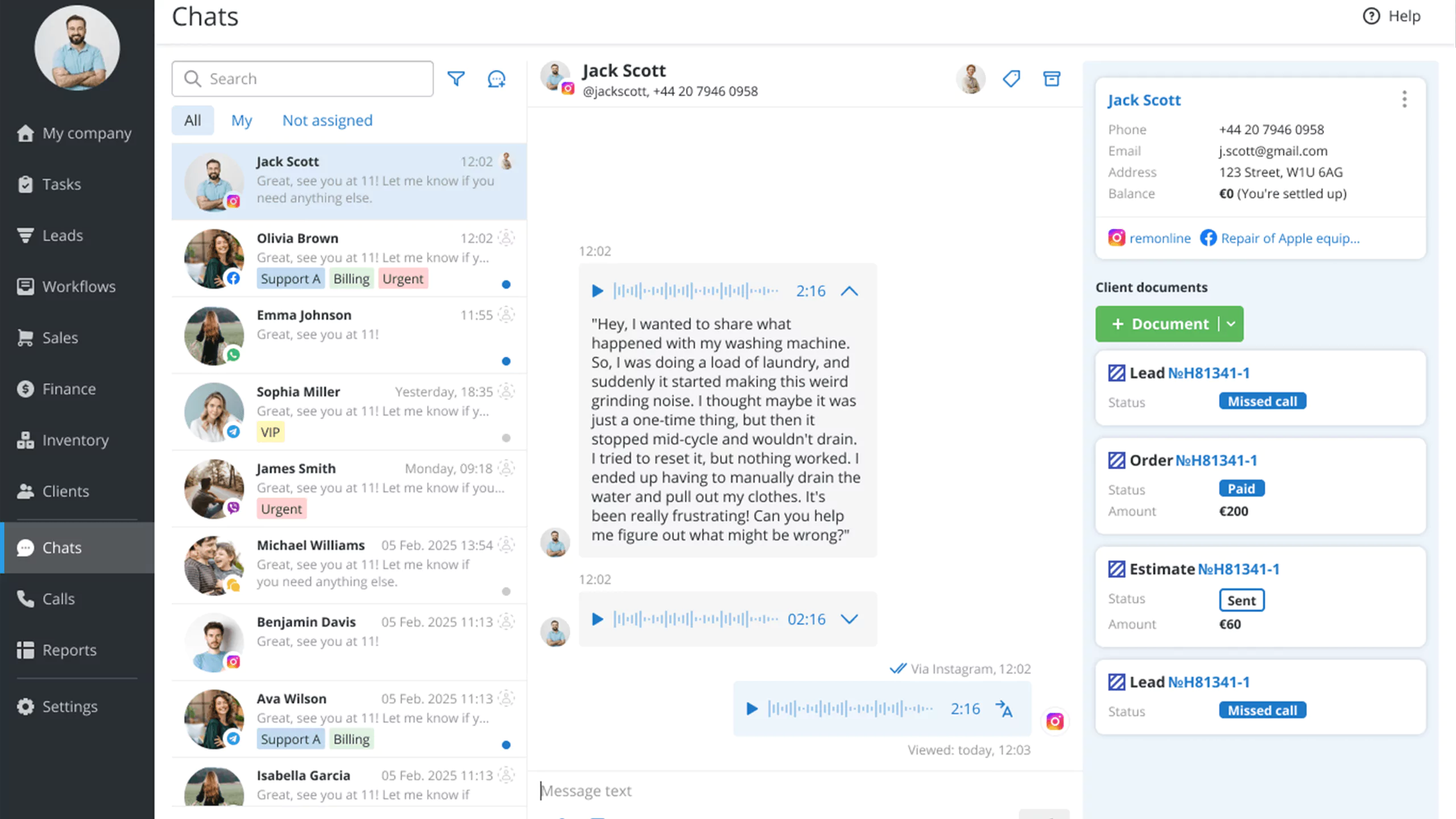 AI-powered voice message transcription for quick replies