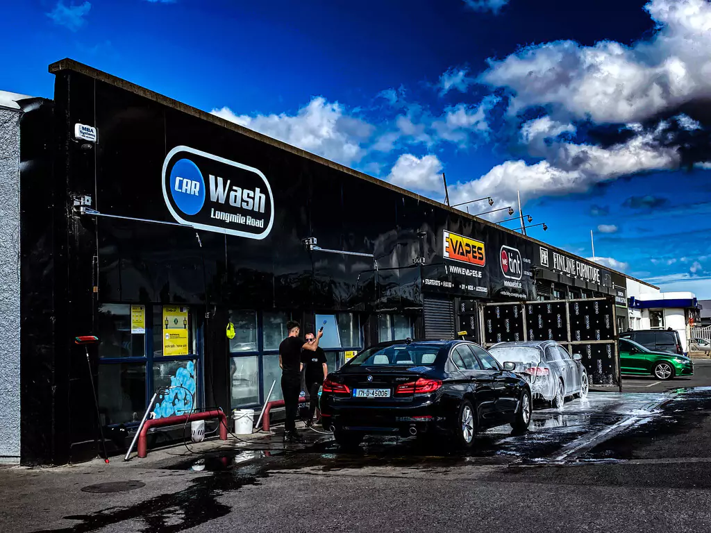 The car wash section of Longmile Road